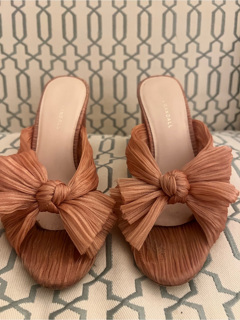Loeffler Randall Penny Pleated Bow Heels